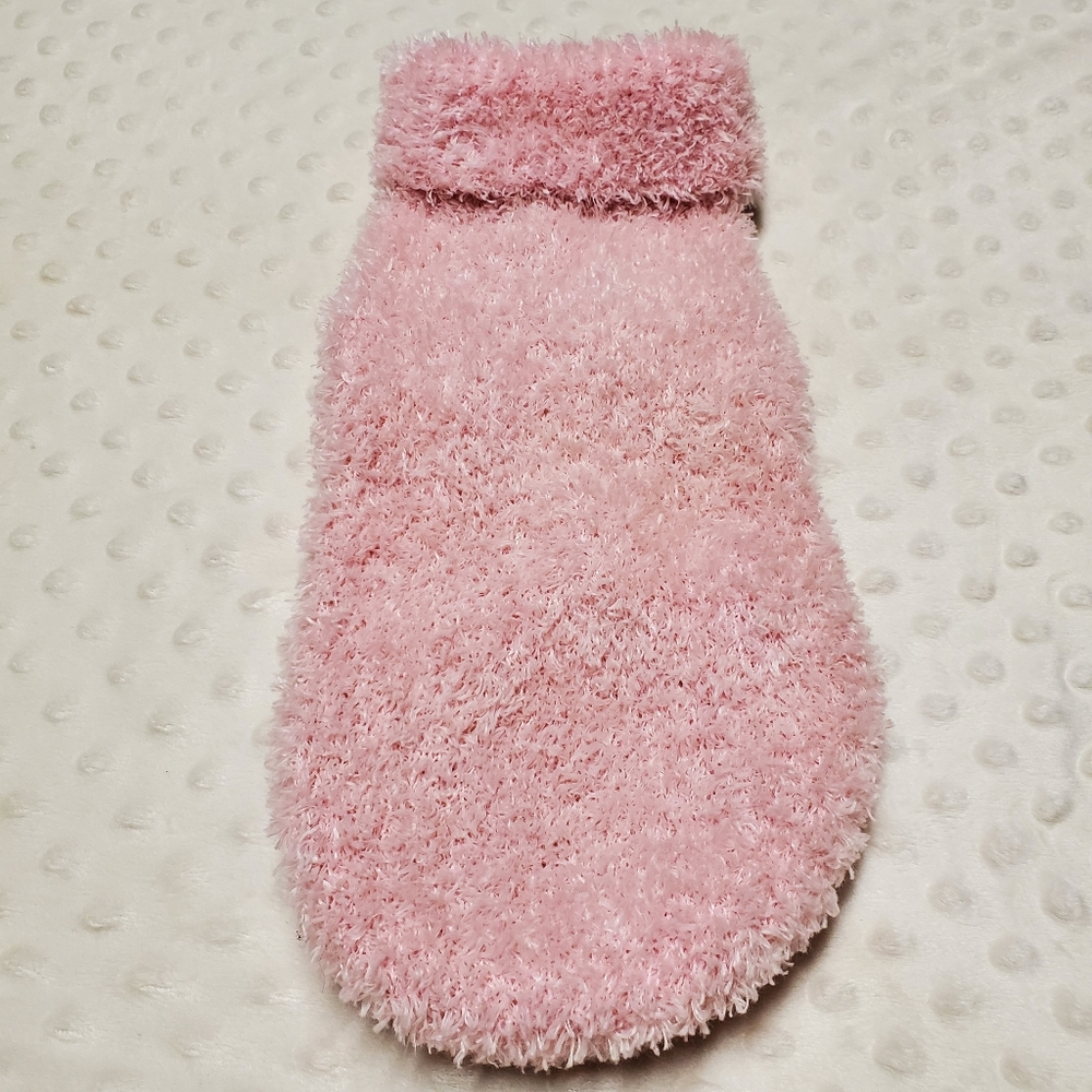 Pink dog sweater